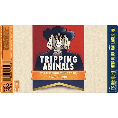 Tripping Animals It's The Right Thing To Do Lager