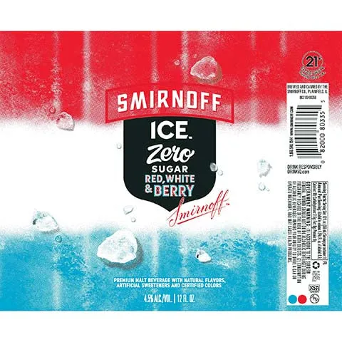 Smirnoff Ice Zero Sugar Red, White, & Berry