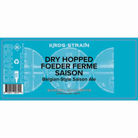 Kros Strain Dry Hopped Foeder Ferme Saison Ale