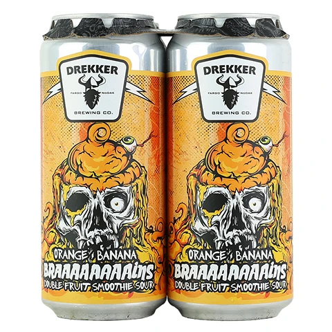 Drekker Mango Orange Banana Braaaaaaaaains Double Fruit Smoothie Sour