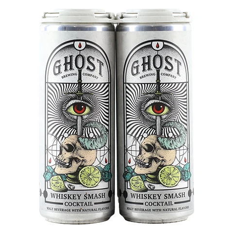 Ghost Whiskey Smash Cocktail