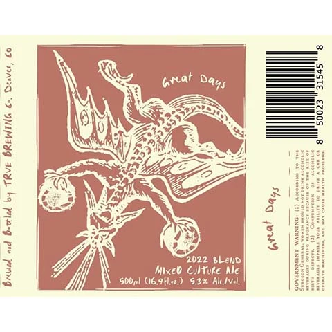 TRVE Great Days Mixed Culture Ale