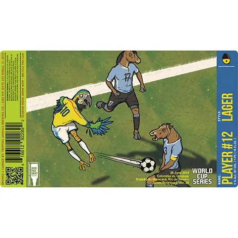 Tripping Animals Player #12 Lager (Colombia vs. Uruguay)