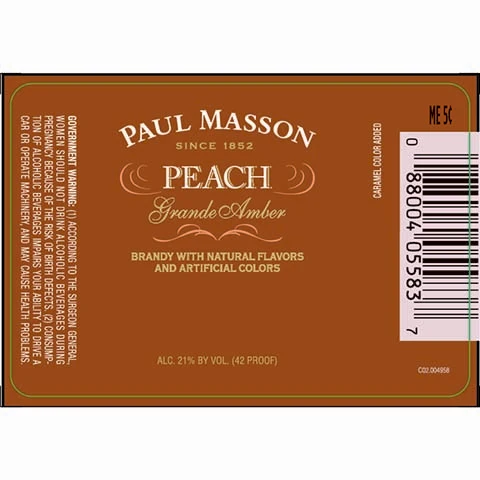 Paul Masson Peach Brandy