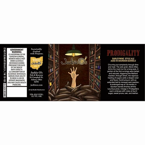 Jackie O's Prodigality Barleywine Ale