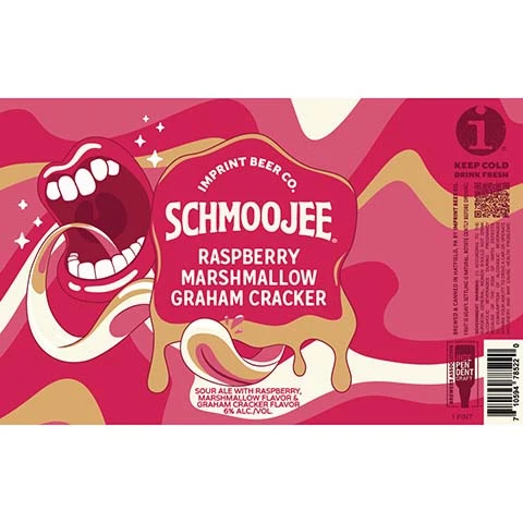 Imprint Beer Schmoojee Raspberry, Marshmallow & Graham Cracker Sour Ale