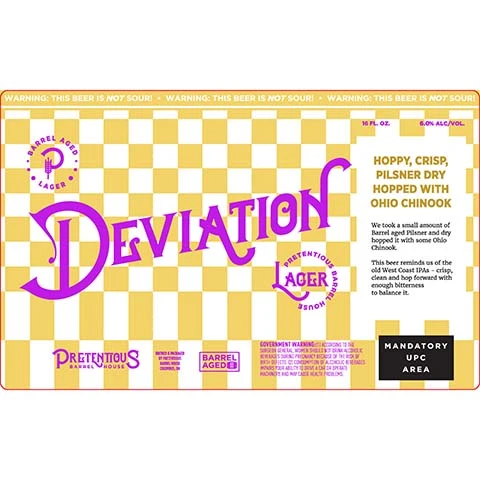 Pretentious Deviation Lager