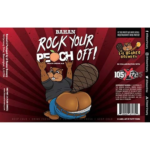 Lil Beaver Bahan Rock Your Peach Off! Cream Ale