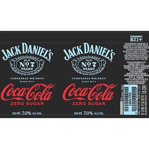 Jack Daniel's Coca Cola Zero Sugar