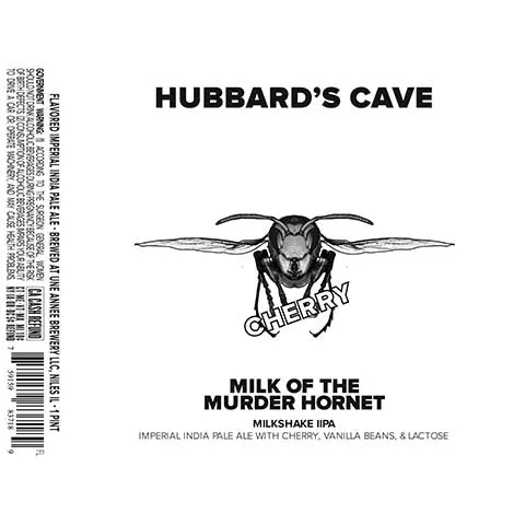 Une Annee Hubbard's Cave Milk of the Murder Hornet IIPA (cherry)