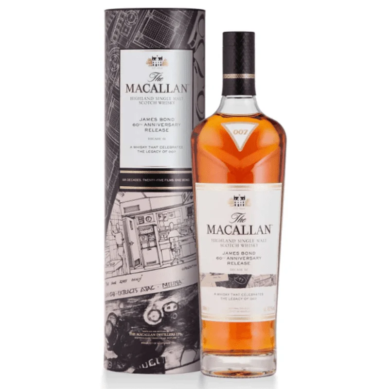 The Macallan James Bond 60 Highland Single Malt Scotch Whisky Decade III