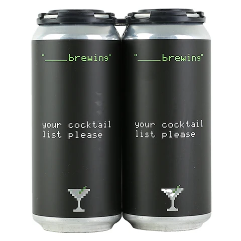 Blank Brewing Your Cocktail List Please