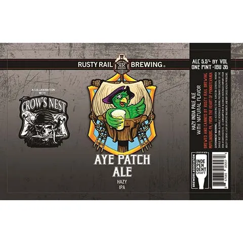 Rusty Rail Aye Patch Hazy IPA