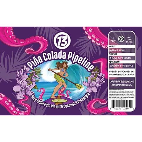 Odd13 Pina Colada Pipeline Hazy IPA