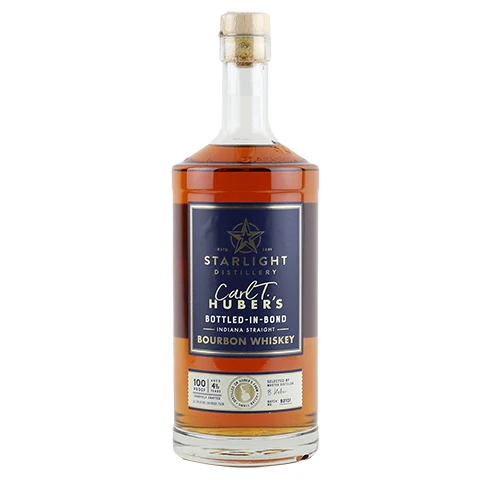 Huber's Starlight Carl T. Bottle-In-Bond Bourbon Whiskey