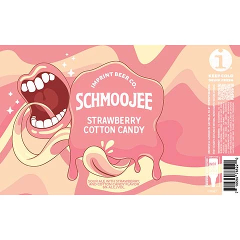 Imprint Schmoojee Strawberry Cotton Candy Sour Ale