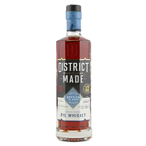 One Eight District Made Bottle In Bond Single Barrel Rye Whiskey