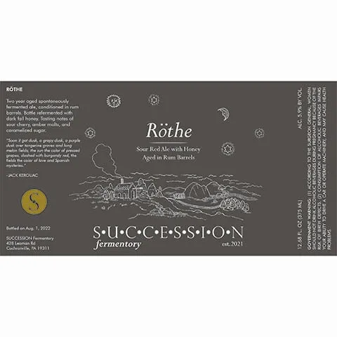 Succession Fermentory Rothe Sour Red Ale