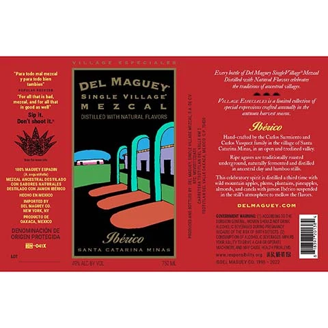 Del Maguey Single Village Ibérico Mezcal