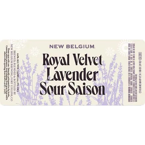 New Belgium Royal Velvet Lavender Sour Saison