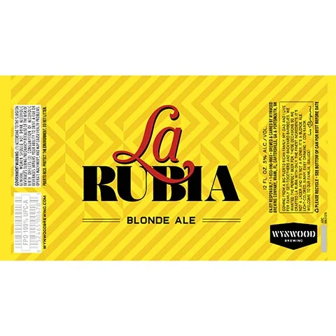 Wynwood La Rubia Blonde Ale