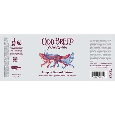 Odd Breed Loup et Renard Saison Farmhouse Ale