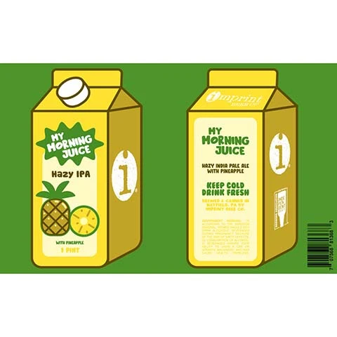 Imprint My Morning Juice Pineapple IPA