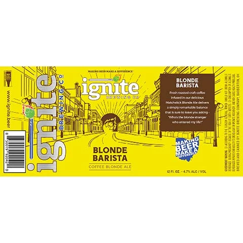 Ignite Blonde Barista Blonde Ale