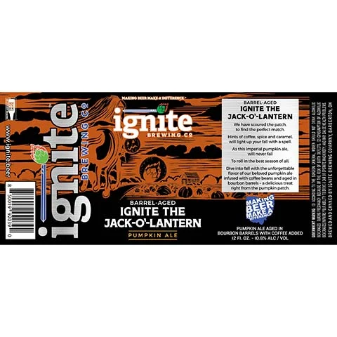 Ignite Barrel Aged Ignite The Jack-O'-Lantern Pumpkin Ale