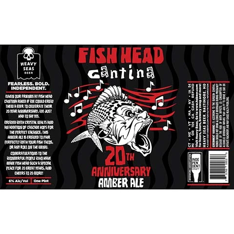 Heavy Seas Fish Head Cantina 20th Anniversary Amber Ale