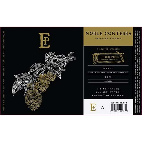 Elder Pine Noble Contessa Pilsner Lager