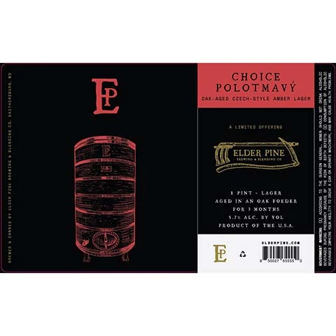 Elder Pine Choice Polotmavy Lager