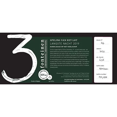 3 Fonteinen Svhl Langste Nacht Karwijzaad 2019