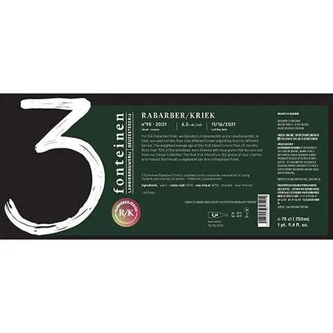 3 Fonteinen Rabarber/Kriek