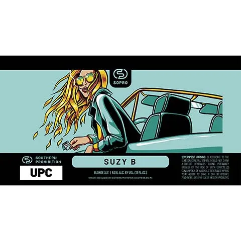 Southern Prohibition Suzy B Blonde Ale