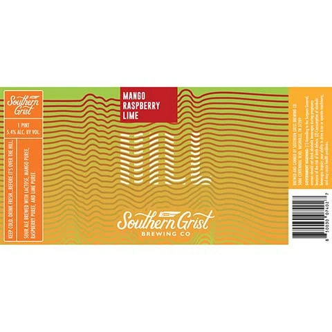Southern Grist Mango Raspberry Lime Hill Sour Ale