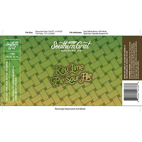 Southern Grist Key Lime Pie Sour Ale