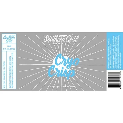 Southern Grist Cryo Crisp Pilsner