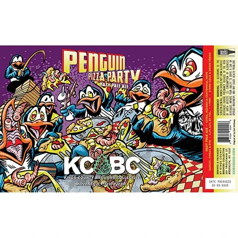 Kings County Brewers Collective Penguin Pizza Party Hazy Pale Ale