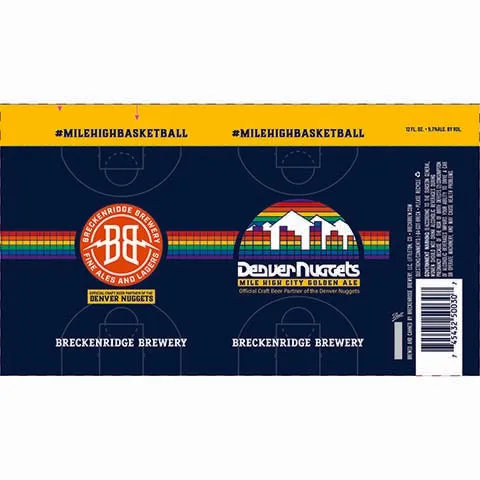 Breckenridge Denver Nuggets Mile High City Goden Ale