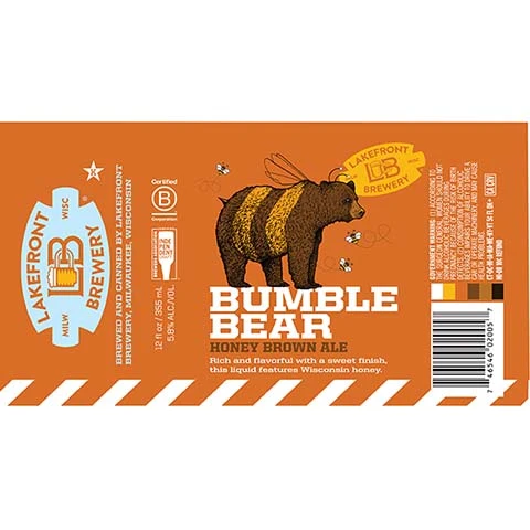 Lakefront Bumble Bear Honey Brown Ale