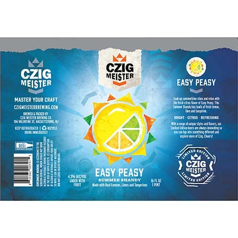 Czig Meister Easy Peasy Summer Shandy