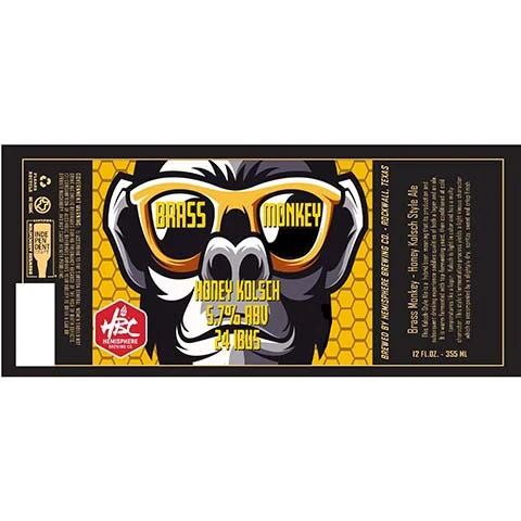Hemisphere Brass Monkey Honey Kolsch