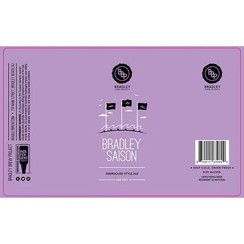 Bradley Brew Bradley Saison Farmhouse Ale