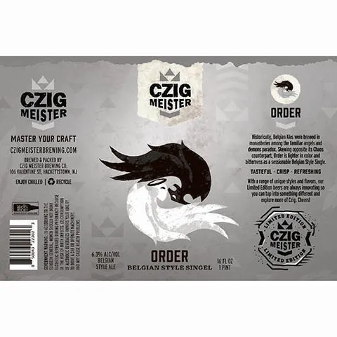 Czig Meister Order Belgian Style Singel