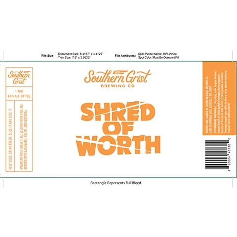 Southern Grist Shred Of Worth Session IPA