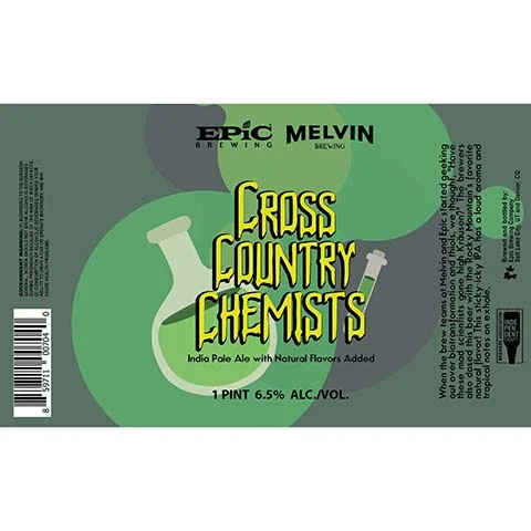 Epic Cross Country Chemists IPA