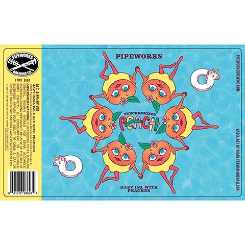 Pipeworks Synchronized Peach Hazy IPA