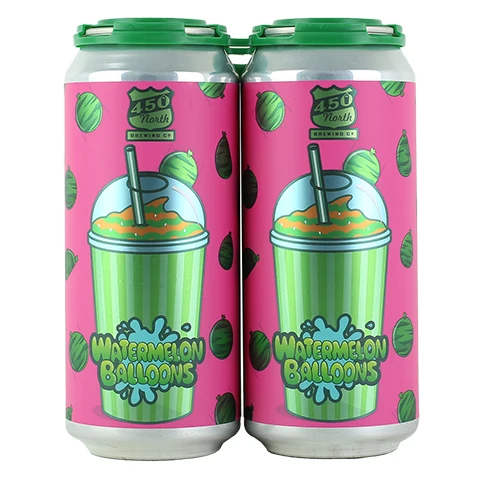 450 North Watermelon Balloons SLUSHY XXL Sour