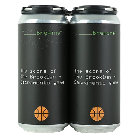 Blank Brewing The Score of the Brooklyn - Sacramento Game DIPA